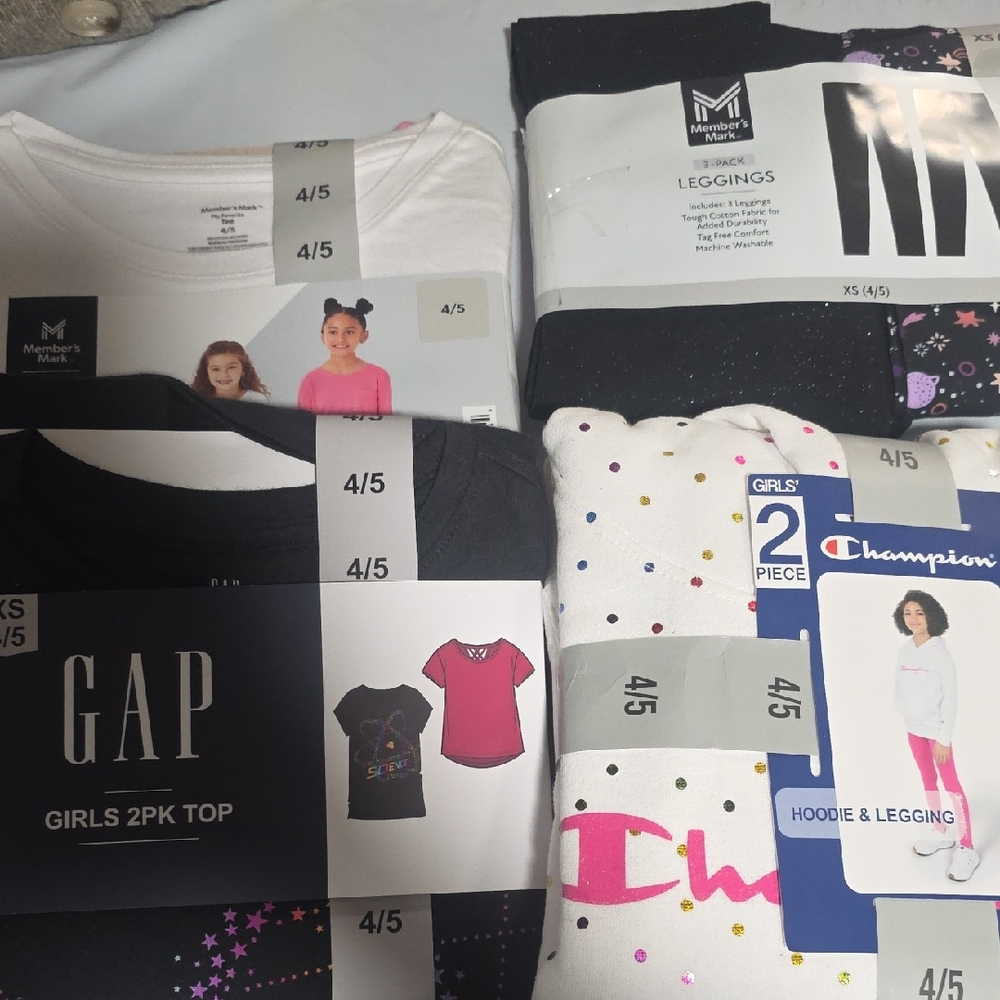 Girls Bundle Set 10 Items Size 4/5 New